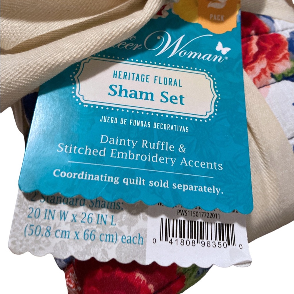 Pioneer Woman Heritage Floral Sham Set - Picture 9 of 14